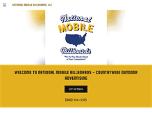 Tablet Screenshot of nationalmobilebillboards.com